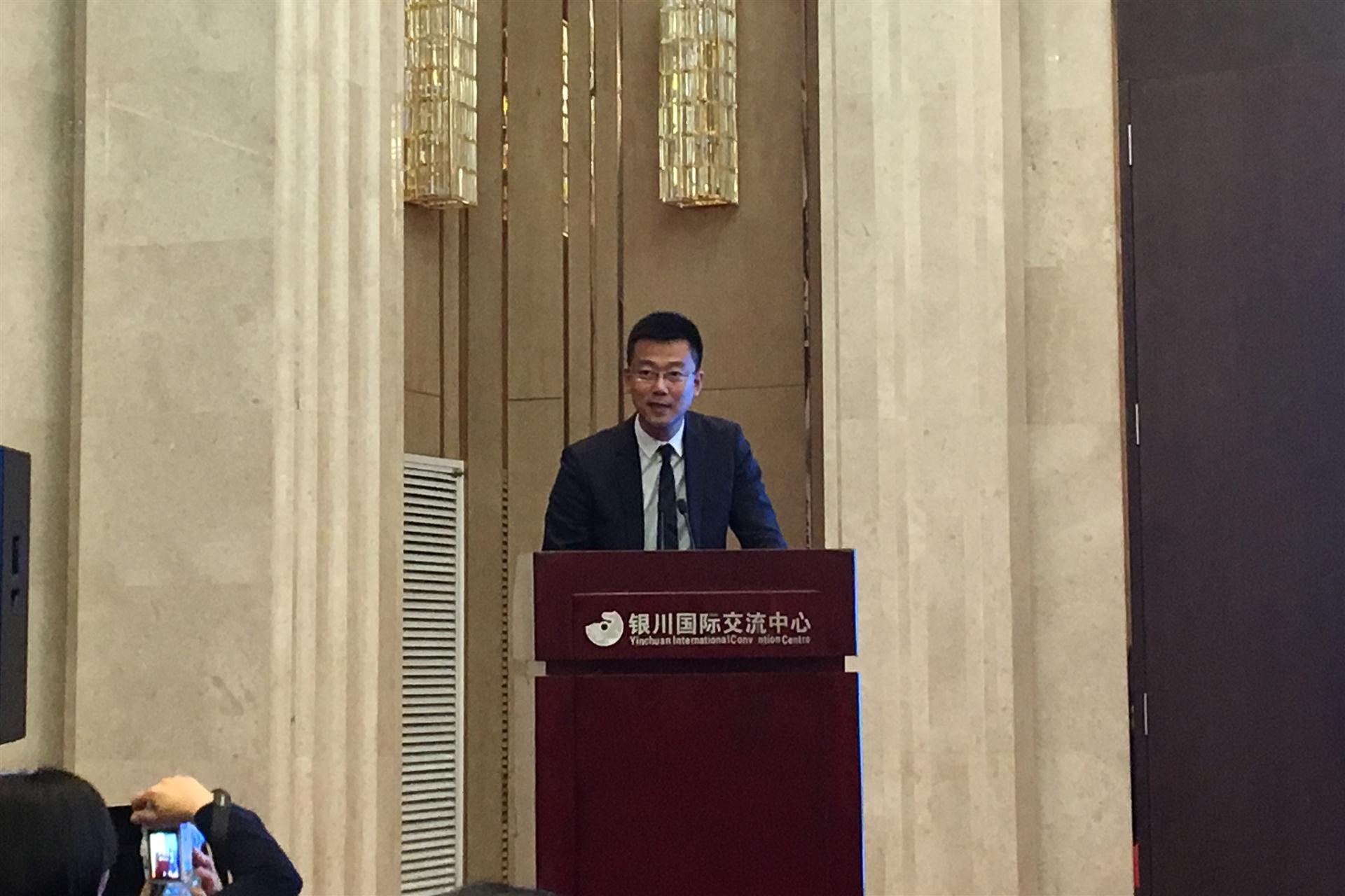 北大醫信CEO陳中陽發表講話